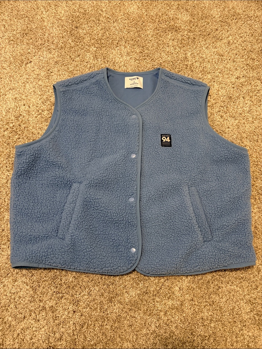 Old Navy Light Blue Sherpa Vest